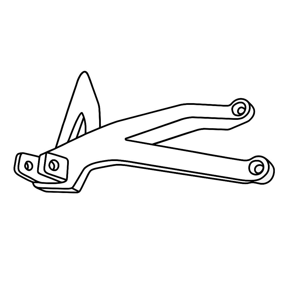 Footrest Hanger Rear Right Hand Side